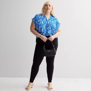 NINE WEST Women's Black Seamed Ponte Pull-On Skinny Leggings Pants Sz. XXL